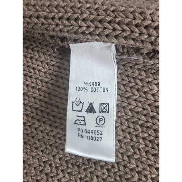 Boden Sweater Cardigan V-Neck 1 Button‎ 3/4 Sleeve Knitted Gray Women's US 14 - Picture 8 of 8